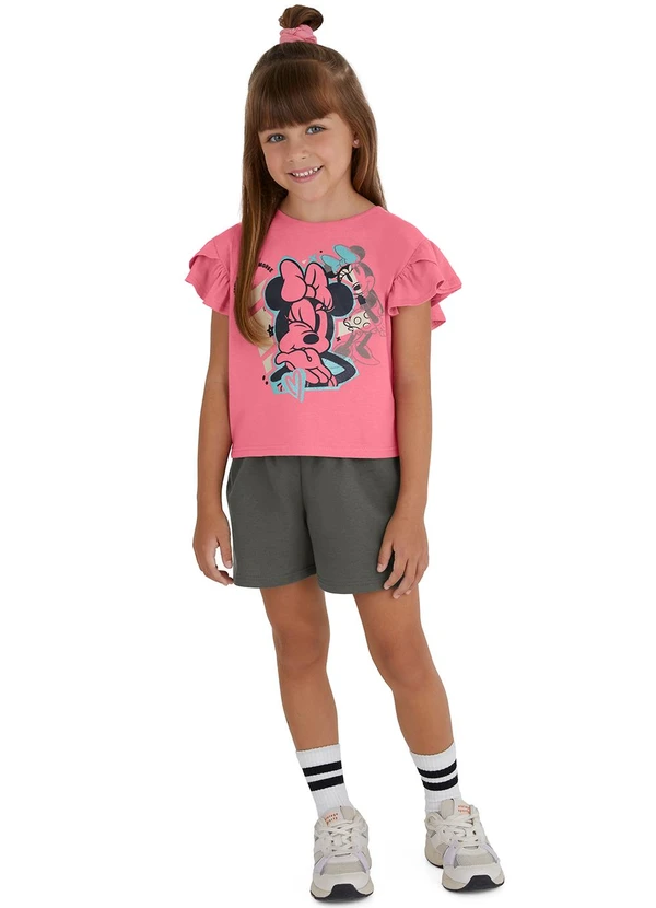 Malwee Kids - Conjunto Minnie Mouse Clochard Rosê 2