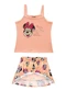 Malwee Kids - Conjunto Minnie Mouse® Evasê Coral - variação: Coral