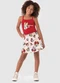 Malwee Kids - Conjunto Minnie Mouse® Evasê Coral - variação: Vermelho