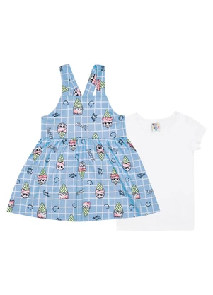 Pulla Bulla - Conjunto Molecotton Menina Azul - PULLA BULLA