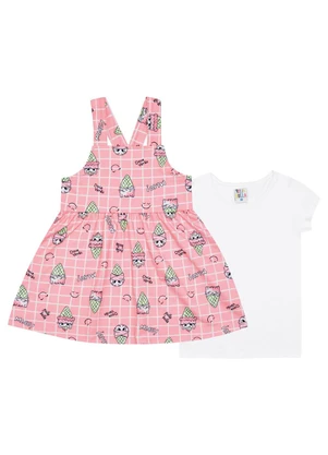 Pulla Bulla - Conjunto Molecotton Menina Rosa - PULLA BULLA