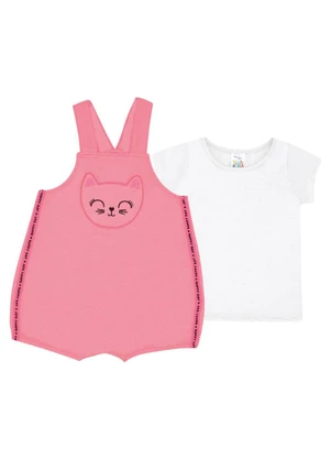 Pulla Bulla - Conjunto Moletinho Menina Rosa - PULLA BULLA