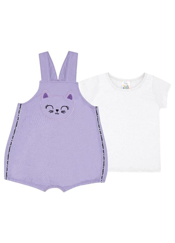 Pulla Bulla - Conjunto Moletinho Menina Roxo