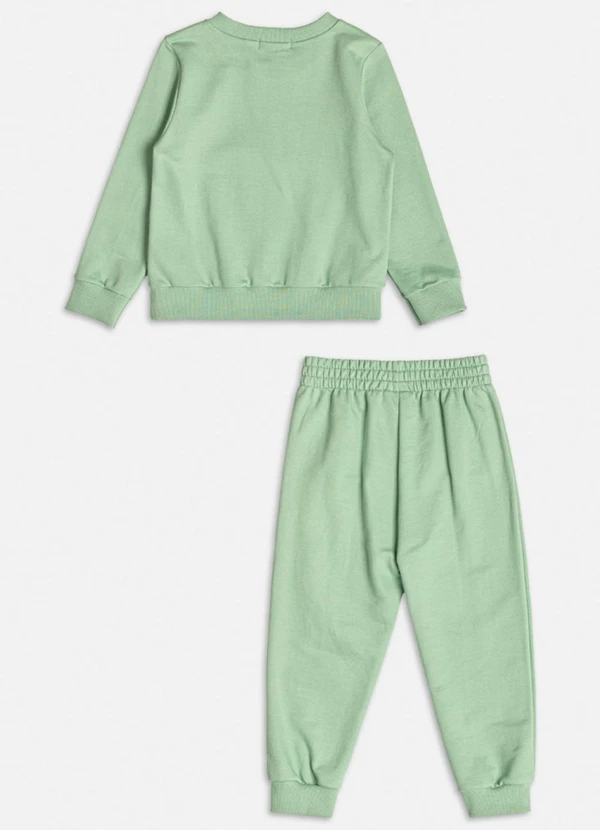 Momi - Conjunto Moletom Verde com Bolsinha Verde 2