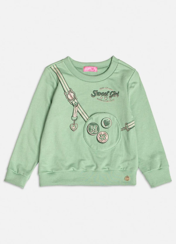Momi - Conjunto Moletom Verde com Bolsinha Verde 3
