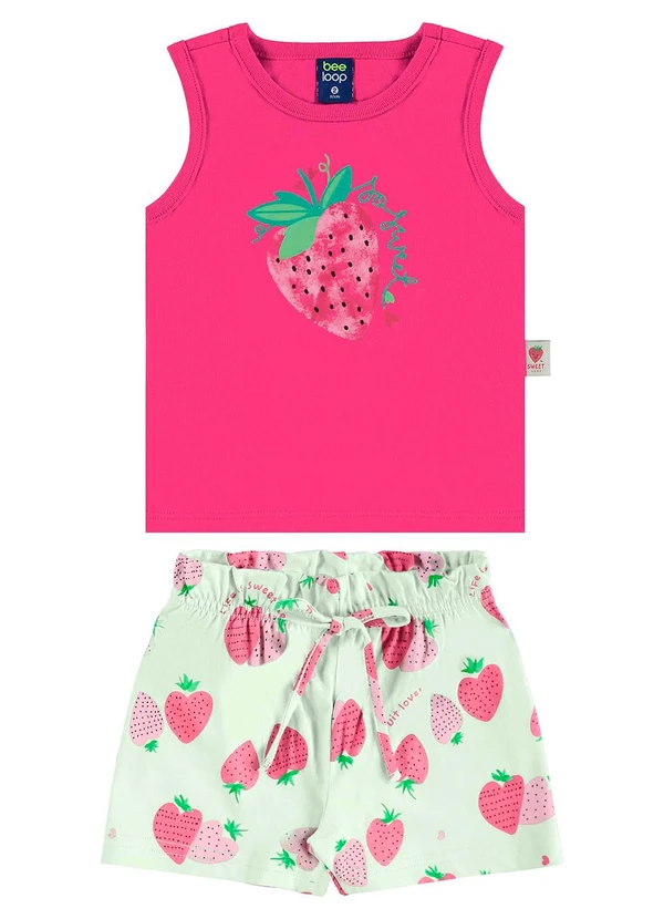 Bee Loop - Conjunto Morangos Menina Rosa