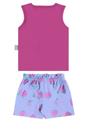 Bee Loop - Conjunto Morangos Menina Roxo - BEE LOOP
