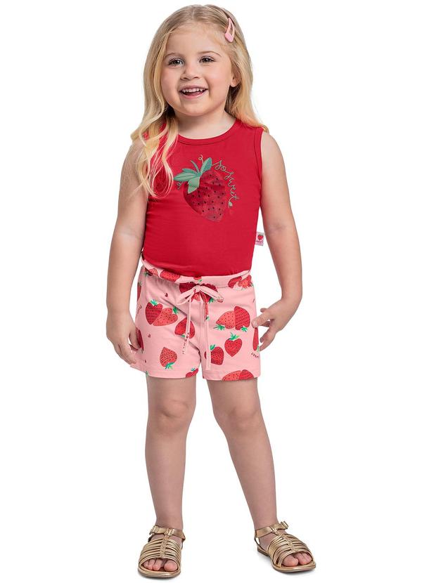 Bee Loop - Conjunto Morangos Menina Vermelho 1