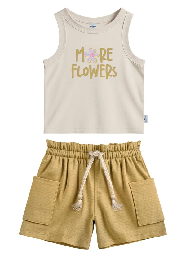 Malwee Kids - Conjunto More Flowers Off White 2