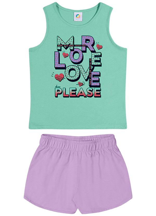 Alenice - Conjunto More Love Menina Verde