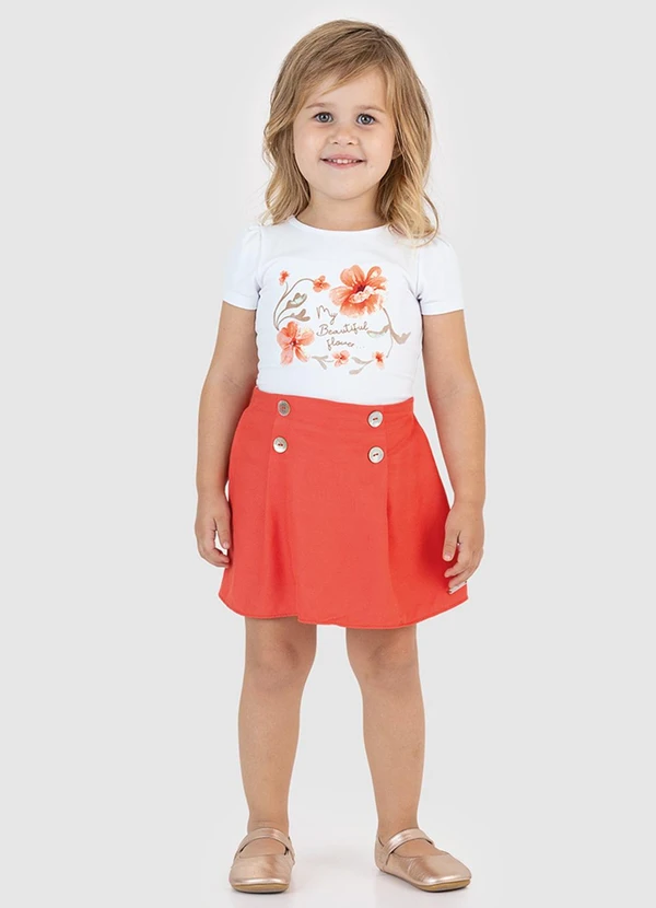 Carinhoso - Conjunto My Beautiful Flower Branco