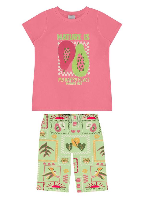 Malwee Kids - Conjunto Nature Is com Glitter Rosê 1