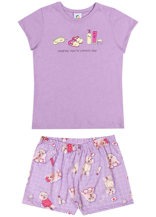 Alenice - Conjunto Night Night Menina Roxo