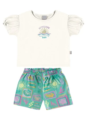 Malwee Kids - Conjunto Ocean Breeze Off White - MALWEE KIDS