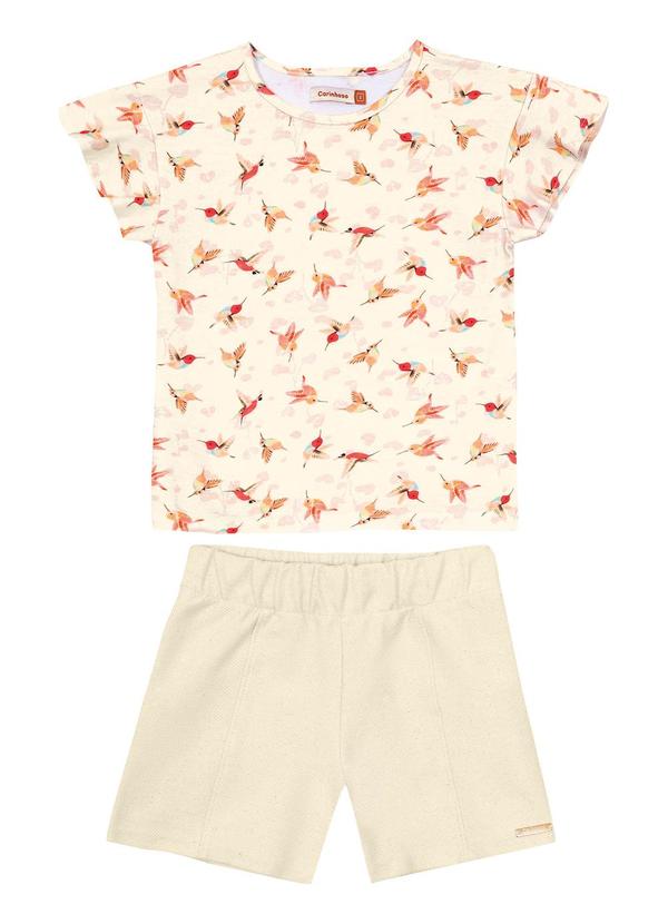 Carinhoso - Conjunto Off White Alfaiataria Menina 1