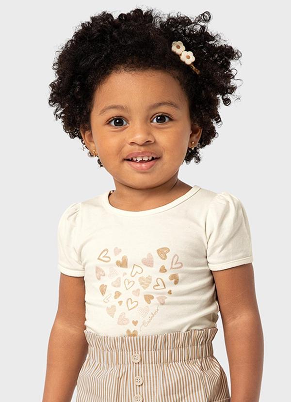 Carinhoso - Conjunto Off White Clochard Corações 2