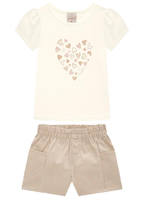 Carinhoso - Conjunto Off White Clochard Corações 4