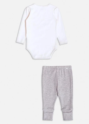Momi - Conjunto Off White de Gatinha Branco - MOMI