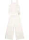 Carinhoso - Conjunto Off White  em Viscolinho Menina - variação: Off White