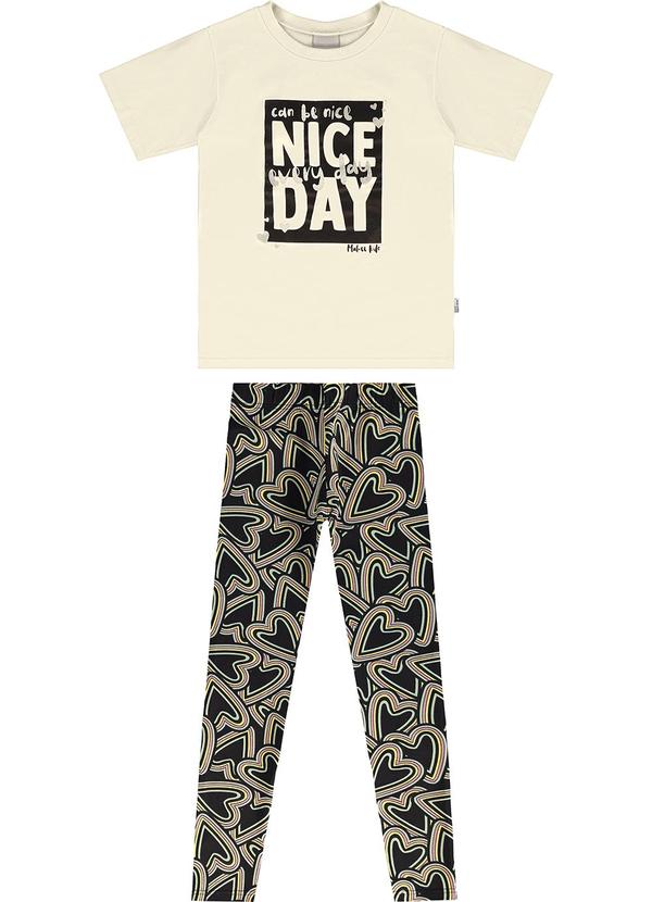 Malwee Kids - Conjunto Off White Nice Day