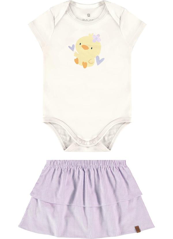 Malwee Kids - Conjunto Off White Patinha