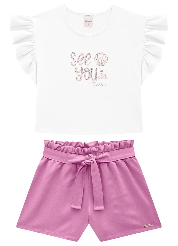 Carinhoso - Conjunto Off White See You Clochard Menina 1