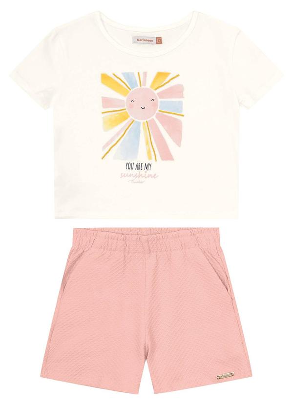 Carinhoso - Conjunto Off White Sunshine Comfort Menina 2