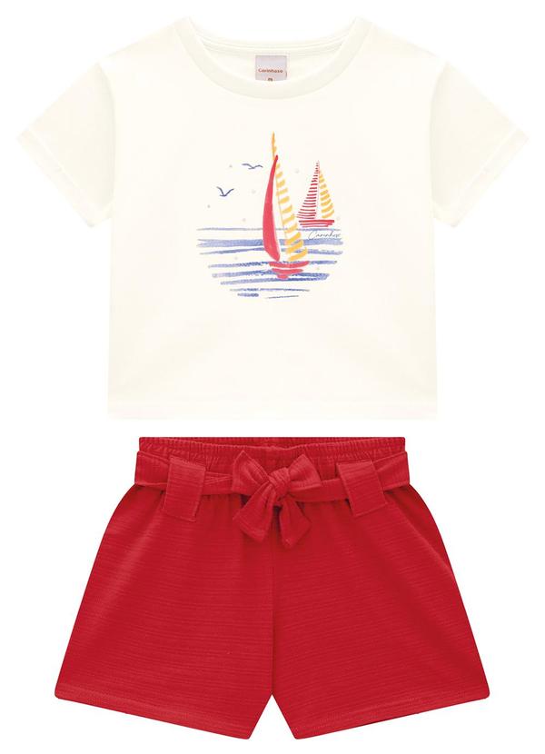 Carinhoso - Conjunto Off White Veleiro Comfort Menina 2