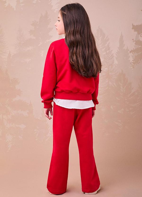 Momi - Conjunto Pantalona com Estampa de Urso Vermelho 2