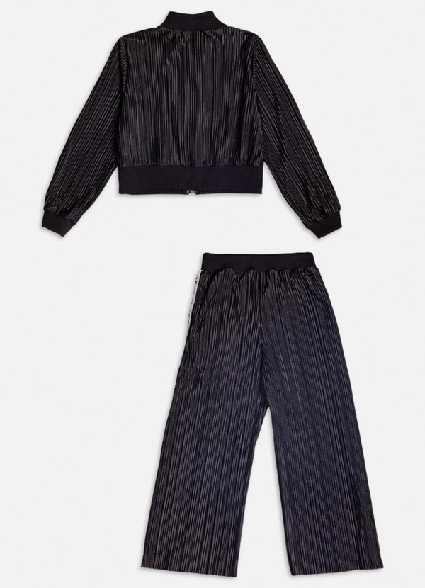 Conjunto Pantalona Plissado com Cadarço Preto - TexBrands