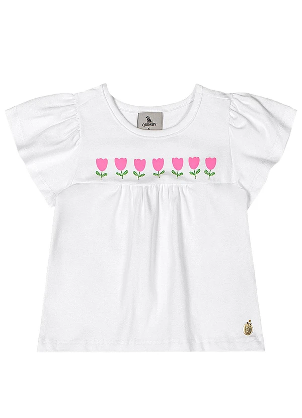 Quimby - Conjunto para Bebê com Blusa e Short Quimby Branco 3
