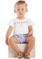Quimby - Conjunto para Bebê com Blusa e Short Quimby Branco - variação:  