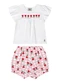 Quimby - Conjunto para Bebê com Blusa e Short Quimby Branco - variação: Branco