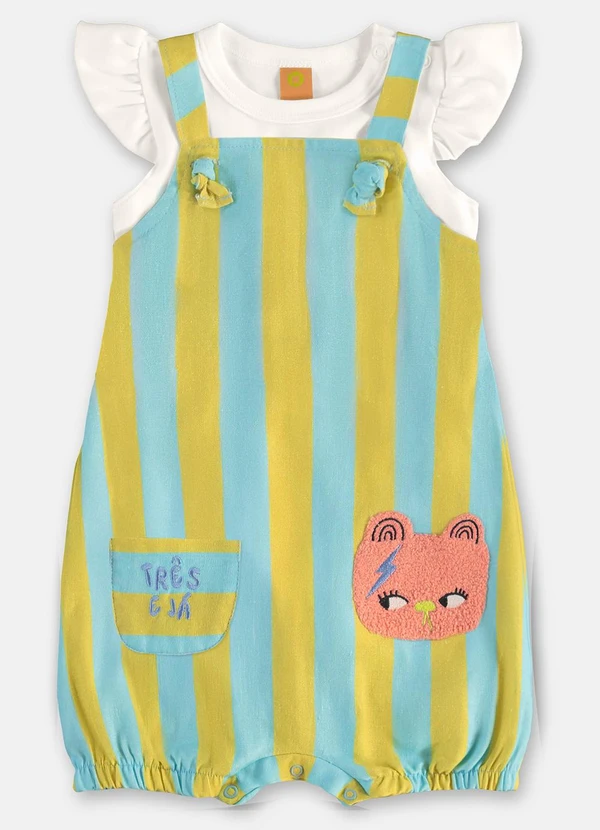 Três e Já - Conjunto para Bebê Menina Três e Já Branco 2