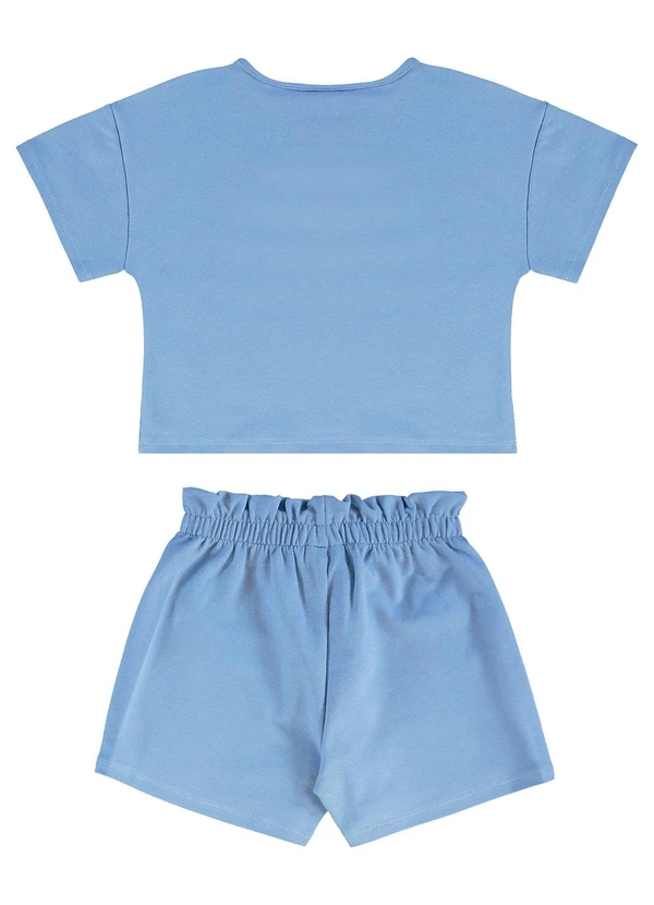 Guloseima - Conjunto para Menina em Molecotton Azul 2