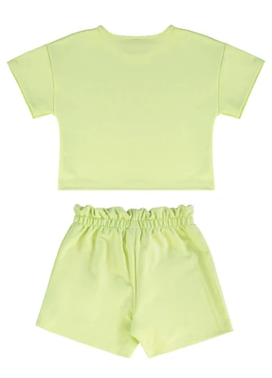 Guloseima - Conjunto para Menina em Molecotton Verde - GULOSEIMA
