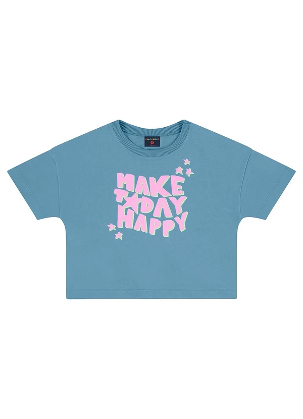 Guloseima - Conjunto para Menina em Moletinho Azul 3