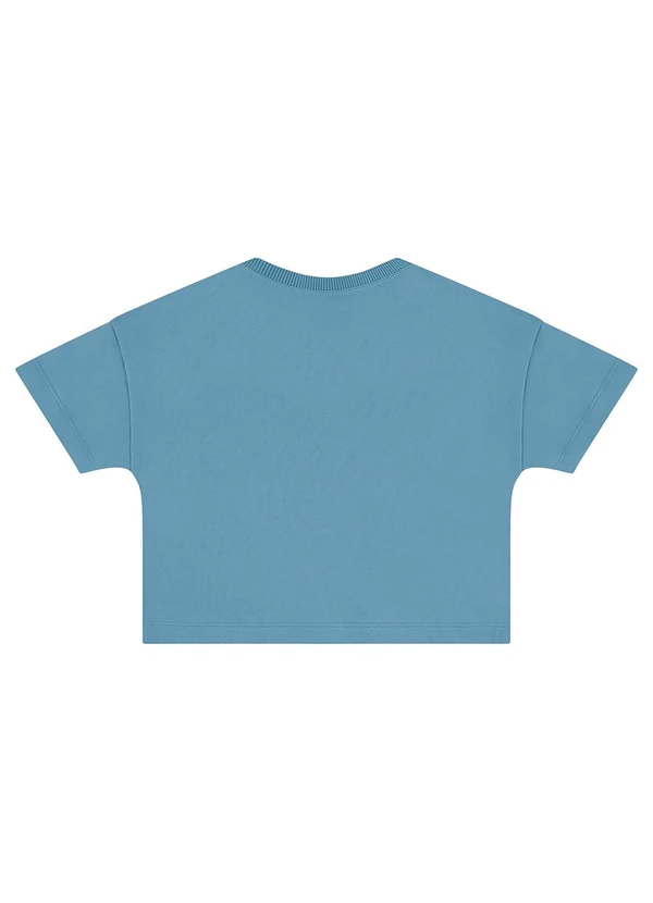 Guloseima - Conjunto para Menina em Moletinho Azul 4