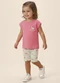 Malwee Kids - Conjunto Coração de Flores com Glitter Off White - variação: Rosa