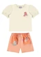 Malwee Kids - Conjunto Patins Divertidos Off White - variação: Off White