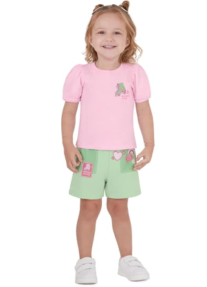 Malwee Kids - Conjunto Patins Divertidos Rosa Claro - MALWEE KIDS