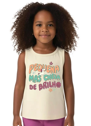 Malwee Kids - Conjunto Pequena Mais Cheia de Brilho Off White - MALWEE KIDS