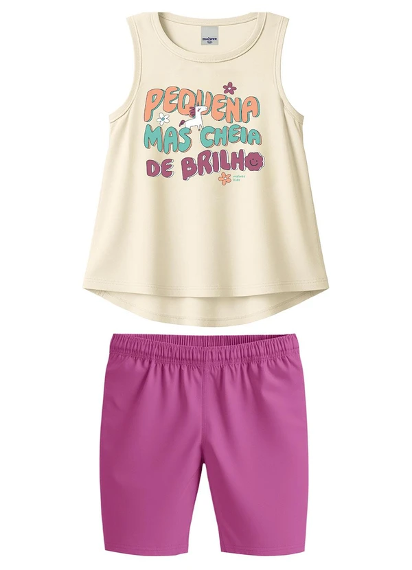 Malwee Kids - Conjunto Pequena Mais Cheia de Brilho Off White 4