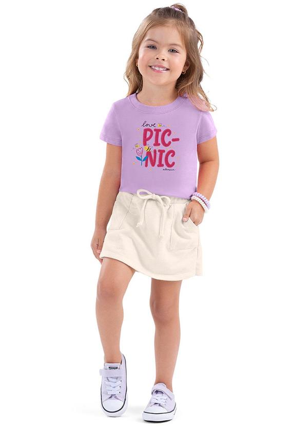 Alenice - Conjunto Picnic Menina Roxo
