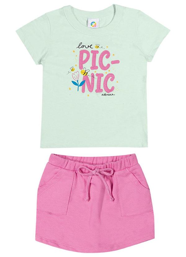 Alenice - Conjunto Picnic Menina Verde