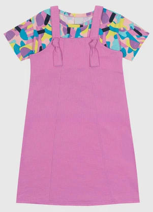 Malwee Kids - Conjunto Picolé Malha Trabalhada Menina Rosa - MALWEE KIDS