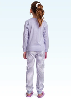 Fakini Kids - Conjunto Pijama Blusa M/Longa/Calça Roxo - FAKINI KIDS
