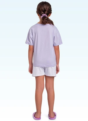 Fakini Kids - Conjunto Pijama Blusa/Shorts Roxo - FAKINI KIDS
