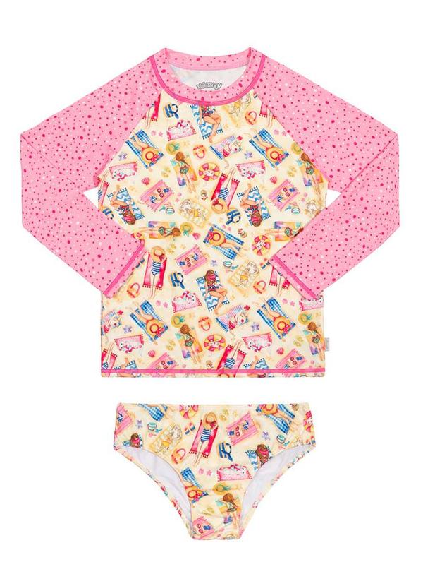 Alakazoo - Conjunto Praia Menina Proteção Uv AlakazooBranco 2