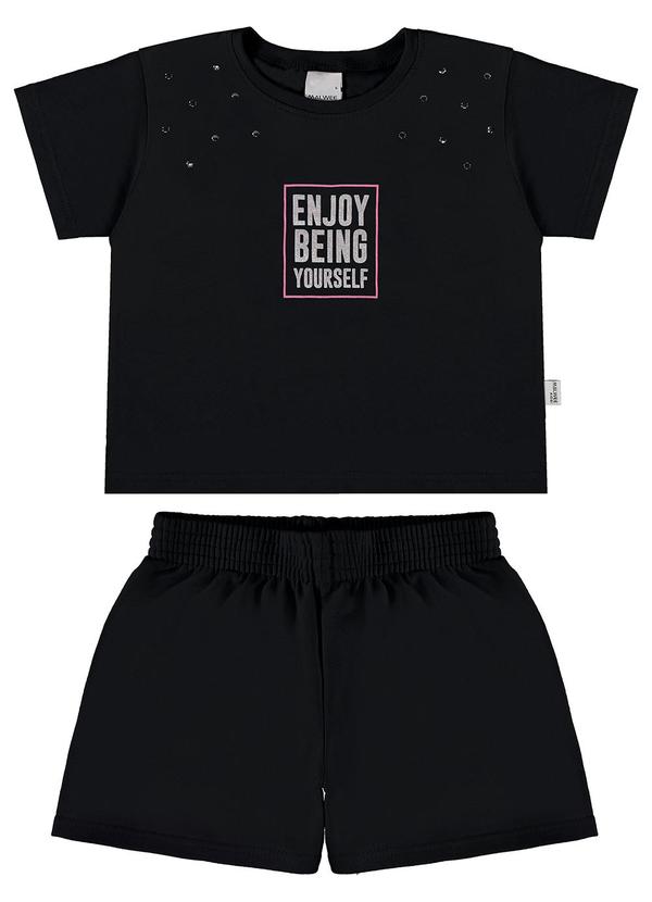 Malwee Kids - Conjunto Preto Box Enjoy Being Yourself Menina 2
